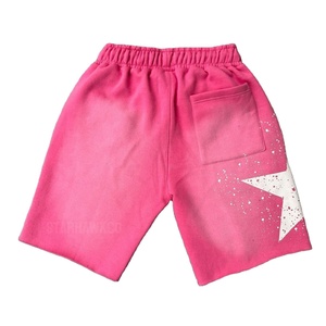 Shorts de sport amples en coton épais pour homme, décontractés et de haute qualité, effet délavé soleil, coupe oversize - Product Image 3