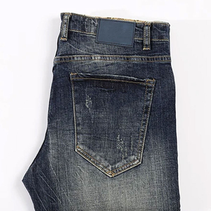 Pantalon cargo en jean brodé pour homme, respirant, séchage rapide, été-automne, écologique, personnalisable OEM, vente en gros - Product Image 6