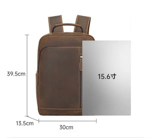 Mochila Minimalista Vintage de Cuero, Impermeable, Antirrobo, para Portátil, de Cuero Genuino, LBP-0423 - Product Image 4