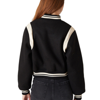 Blouson de baseball personnalisé pour femme en velours côtelé, style coupe-vent décontracté et léger, manteau universitaire, vente en gros sur mesure