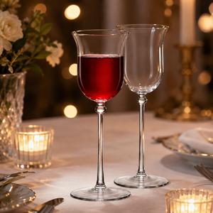 Verres à vin en borosilicate faits à la main, 360 ml, sans plomb, transparents, à pied, pour vin rouge et blanc, réutilisables, vente en gros - Product Image 5