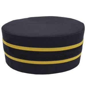 Casquette de Grand Prêtre Ancien Maître Maçon, brodée sur mesure, avec motif de couronne détaillé et emblème personnalisé pour le chapitre - Product Image 1