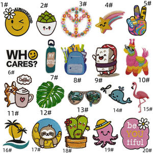 Wholesale Factory Custom Embroidery Patches Iron On Pizza Food Badge 3D Embroidered Fabric Patch for Hats Bags <b>Jackets</b> OEM ODM - Product Image 6