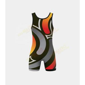 Vêtements de lutte par sublimation sportive, justaucorps de lutte personnalisé pas cher pour hommes - Product Image 3