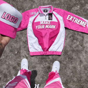 Conjunto Deportivo de Nylon para Hombre 2026 con Logotipo Personalizado, Chaqueta Cortavientos de Poliéster de 2 Piezas y Pantalones, Traje Ligero para Correr y Trotar - Product Image 4