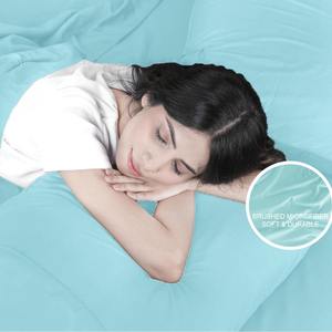 Sábana Ajustable de Lujo con Estampado Satinado, Color Sólido de Alta Gama, Estilo Premium, 100% Algodón, 300 Hilos, Resistente al Agua, Calidad Superior - Product Image 4