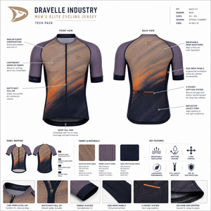 Maillot de cyclisme personnalisé de luxe OEM haute performance, sublimé, coupe aérodynamique, avec empiècements en mesh et poches arrière - Product Image 5