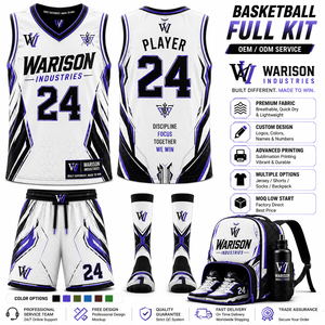 Premium Quality Breathable Basket Ball Uniform Set With Short Socks And Bag Pack Custom Name And Number Basketball Uniform Set - Product Image 2