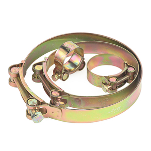 High-Strength European-Style Thickened Galvanized Pipe <b>Clamps</b> Heavy-Duty Steel Gripping Tight <b>Clamps</b> for Water and Oil Pipes - Product Image 2