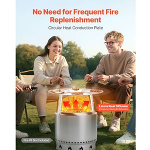 Deflettore di Calore per Braciere Solo Stove Ranger, 20 Pollici, in Acciaio Inox 304, Diffusore di Calore per Spazi Esterni - Product Image 2