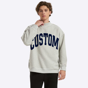 เสื้อสเวตเชิ้ตคอเต่าแบบกลับด้านได้สำหรับผู้ชาย รุ่น OEM ODM คุณภาพสูง ทรงโอเวอร์ไซส์ แขนยาว สำหรับฤดูใบไม้ร่วง - Product Image 3