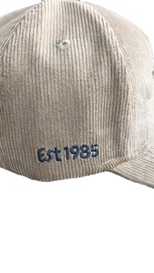 Casquette de baseball personnalisée en velours côtelé en coton 5 panneaux 6 panneaux Bord incurvé en relief 3D Style Hip Hop Logo brodé Cyclisme - Product Image 5