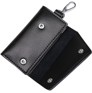 Porte-clés multifonctionnel, design simple et personnalisé, 2 pièces, cadeau promotionnel, porte-clés en cuir vierge - Product Image 1