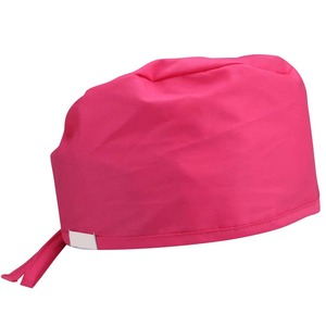 Casquette chirurgicale en coton bleu avec lien à nouer pour usage hospitalier, unisexe, accessoire en tissu tissé - Product Image 6