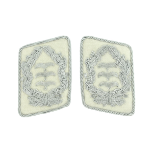 แผ่นปักตราสัญลักษณ์นายทหารพิธีการคุณภาพสูง ปักดิ้นทอง คู่หนึ่ง - Product Image 1