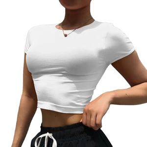 T-shirts courts pour femmes en coton 100% personnalisés, taille oversize, style streetwear, manches courtes, confortables. - Product Image 2