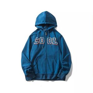 Sudadera con capucha Applec con logotipo personalizado para hombre, diseño en blanco de lujo, bolsillo con cremallera, anticontracción, nuevo suministro OEM, patrones estampados lisos de punto - Product Image 6