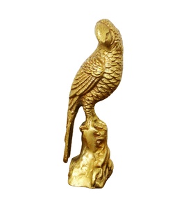 Nieuwe Design Sculptuur Papegaai Vogel Stijl Handgemaakte Messing Aluminium Sculpturen Abstracte Decoratie Bar Beeldjes - Product Image 1