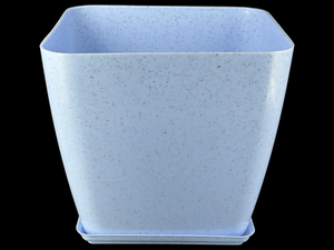 Pot carré avec plateau de 6 pouces, jardinière moderne, grand pot à fleurs en plastique pour l'intérieur, l'extérieur, la maison, le jardin, le balcon - Product Image 2
