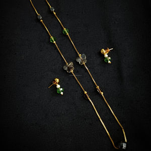 Classic American Diamond <b>Bridal</b> Jewelry <b>Set</b> Two-Piece <b>Necklace</b> <b>and</b> <b>Earrings</b> for Wedding Fashionable Classic Style - Product Image 1