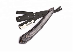 Navaja de Afeitar Profesional de Acero Inoxidable con Mango Recto, Plegable, Manual, para Barbería y Depilación - Product Image 6