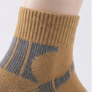 Chaussettes courtes pour hommes, couleur unie, tricotées, respirantes, en coton et élasthanne, motif géométrique, usage quotidien, style classique d'été - Product Image 4