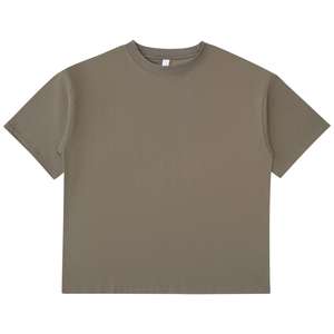 T-shirt col rond pour homme en coton peigné de haute qualité 180-240 GSM, style vintage délavé, uni, idéal pour l'été, vente en gros - Product Image 5