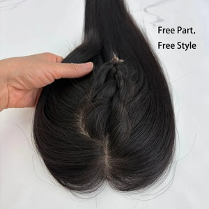 Cierre de Cabello con Base de Seda de Calidad Premium para Mujeres, Aspecto Natural del Cuero Cabelludo, Cabello Humano Suave para Uso Diario, Disponible para la Venta - Product Image 2