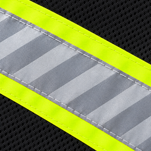 Gilet de sécurité unisexe haute visibilité en coton certifié CE, vert olive, vêtements de travail - Product Image 4
