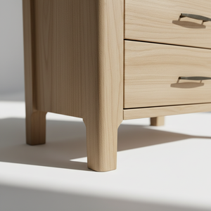 Mesa de Centro Moderna con 3 Cajones, MDF de Acacia, Chapa de Acacia, Marca KP, 1 Año de Garantía - Muebles de Salón, Mesa Auxiliar/Mesita de Noche - Product Image 6