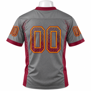 ราคาขายส่ง เสื้อเจอร์ซีย์อเมริกันฟุตบอลแบบครอปแขนยาวพิมพ์ลายแบบซับลิเมชั่นเต็มตัว สไตล์สตรีทแวร์ - Product Image 4