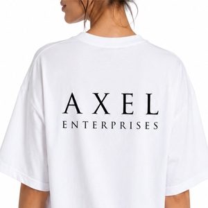 เสื้อยืดคอกลมโอเวอร์ไซส์ผ้าฝ้ายสำหรับผู้หญิง สกรีนโลโก้ได้ ทรงหลวม สไตล์สตรีทแวร์ลำลอง ทรงโอเวอร์ไซส์ สวมใส่สบาย ไหล่ตก - Product Image 6
