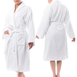 Peignoir 100% coton éponge pour hommes et femmes, long peignoir de spa pour couples, pour hôtel, salon de beauté - Product Image 1