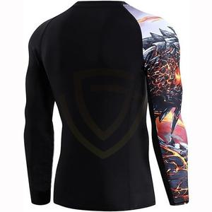 เสื้อรัดกล้ามเนื้อพิมพ์โลโก้ตามสั่งสำหรับผู้ชาย ระบายอากาศได้ดี คุณภาพสูง ทรงเข้ารูป เหมาะสำหรับการฝึกซ้อม - Product Image 3