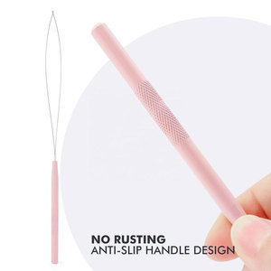Kit professionnel de pinces pour extensions de cheveux avec outils de pose et de retrait de micro-anneaux, outils d'extension de cheveux en acier inoxydable - Product Image 4