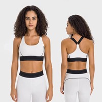 OEM Dames Crew Neck Crisscross Bandjes Lichtgewicht Ademend Vierweg Stretch 2-delige Sets Hoge Taille Billen Liftende Broeken Yoga