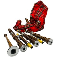Gaitas Escocesas de Madera de Palisandro de Alta Calidad para Bandas de Marcha, Ceremonias y Prácticas, Hechas a Mano por GNG IMPEX