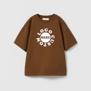 Camisetas de Verano para Niños 2026, 100% Fibra de Bambú, Corte Regular, Cuello Redondo, Manga Corta, Color Sólido, Casual, Transpirable y Ecológica - Product Image 1