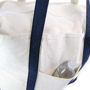 Wholesale Custom Logo <b>Canvas</b> <b>Tote</b> Bags with Zipper Closure Extra Large Size for Outdoor & Groceries Shopping - Product Image 6