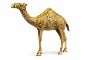 ของตกแต่งโต๊ะรูปอูฐทองเหลืองดีไซน์เนอร์ สำหรับตกแต่งห้องทำงานและตกแต่งสไตล์ร่วมสมัยอย่างหรูหรา - Product Image 6