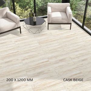 Carreaux modernes en céramique antidérapants et résistants aux acides, imitation bois massif, 200x1200mm, pour centres commerciaux et piscines - Product Image 2