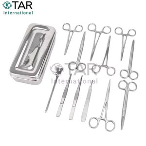 Kit de 13 instruments chirurgicaux en acier inoxydable pour la chirurgie mineure, le soin des plaies et la suture - Product Image 2