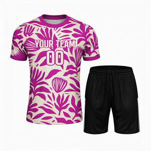 Conjunto de Camiseta y Pantalones Cortos de Tenis Estampados de Verano para Hombre, Tallas Grandes, Personalizable para Equipos, Ropa Deportiva de Poliéster - Product Image 3