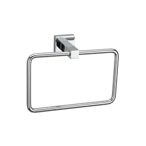 Promixo Premium Durable Chrome Finish Napkin Ring Wall Mounted <b>Bathroom</b> <b>Towel</b> <b>Holder</b> Modern Rectangular <b>Hand</b> <b>Towel</b> Ring Home - Product Image 3