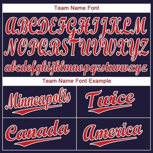 Anti-Bacterial Top Quality OMMiZ men Custom Navy Red-White <b>Baseball</b> Jersey - Product Image 2
