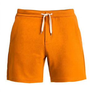 <b>Men's</b> <b>Red</b> Solid Color Casual <b>Shorts</b> With Drawstring Waist And Front Pockets Logo On Front - Product Image 4