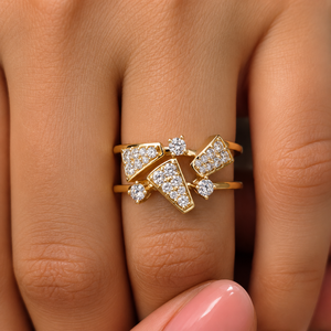 Bague de fiançailles en or jaune massif 14k 18k avec diamant de laboratoire taille brillant rond personnalisé CVD HPHT pour femme - Product Image 2