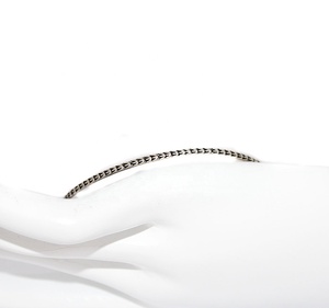 <b>Silver</b> Designer 925 <b>Solid</b> Sterling <b>Silver</b> Oxidized Classic Cuff <b>Bracelets</b> Bangle Jewelry for Anniversary Occasion Wholesaler - Product Image 4