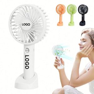 Promotional Student <b>Gift</b> Handheld Fan Portable Mini Fan Usb Long Life Charging Handheld Small Fan with Stand with Custom logo - Product Image 1