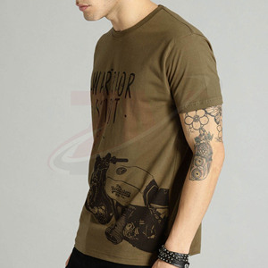 Camisetas estampadas 100% algodón para hombre con tela de peso medio de 180 GSM, fabricante de ropa, camisetas de primera calidad para hombre - Product Image 3